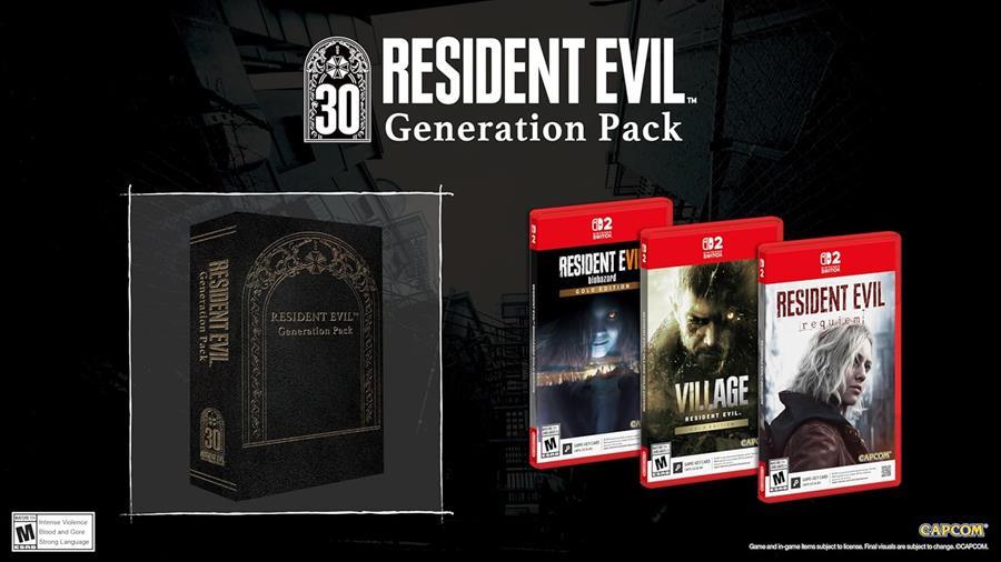 RESIDENT EVIL GENERATION PACK NINTENDO SWITCH 2 FISICO SELLADO