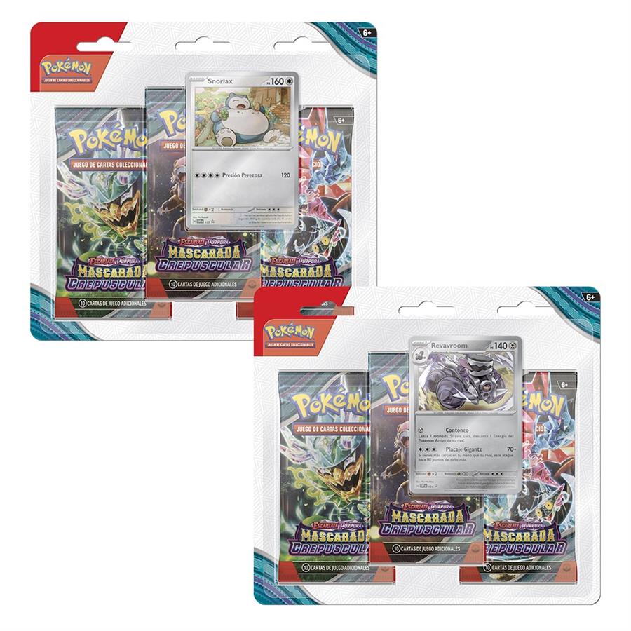 CARTAS POKEMON TCG TWILIGHT MASQUERADE TRES PACK MEJORA ADICIONAL (ESPAÑOL)