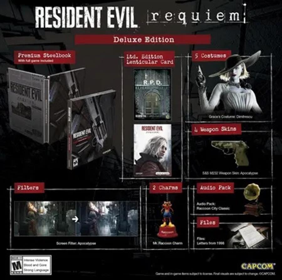 RESIDENT EVIL REQUIEM DELUXE STEELBOOK PS5 FISICO SELLADO