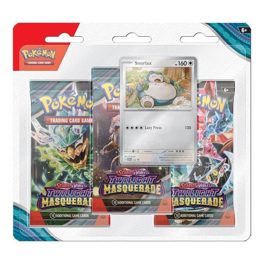 CARTAS POKEMON TCG TWILIGHT MASQUERADE TRES PACK MEJORA ADICIONAL (ESPAÑOL)
